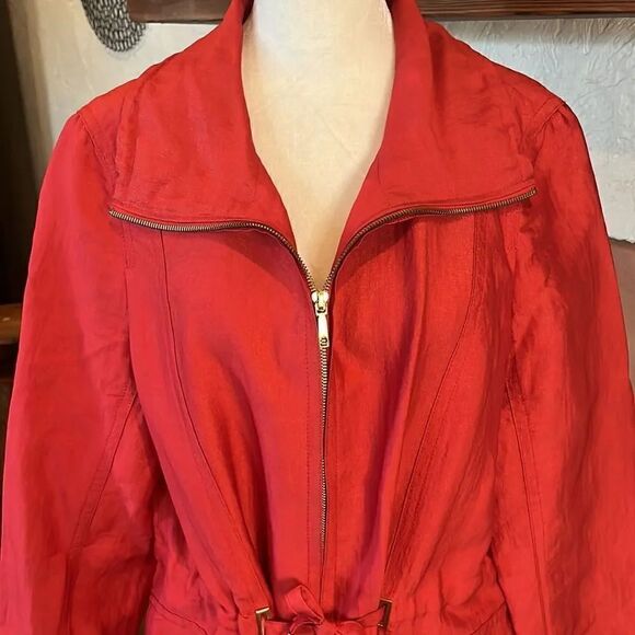 Lafayette 148 silk/viscose cinch-waist jacket, size M! - Picture 2 of 14